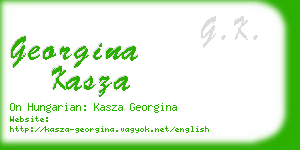 georgina kasza business card